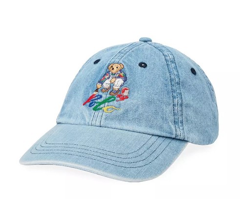 Polo Ralph Lauren Men's Polo Bear Denim Baseball Cap