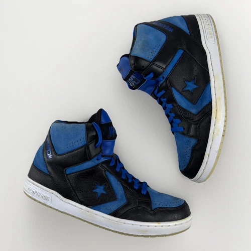 Converse Weapon Mid Black Blue Sneakers Mens Size 12 US