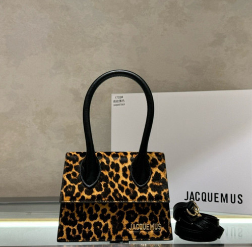 Jacquemus Le Chiquito Moyen leopardo