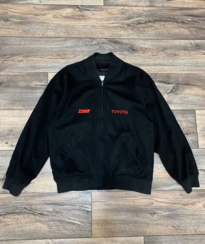 Toyota F1 Doeskin Loro Piana Storm System Vintage Men Black Bomber Jacket Small