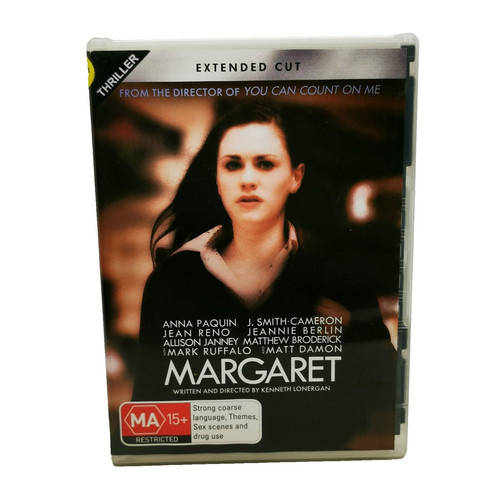 BETSY & ADAM Margaret Extended Cut (Reg 4 DVD 2011) Anna Paquin Jean Reno Kenneth Lonergan