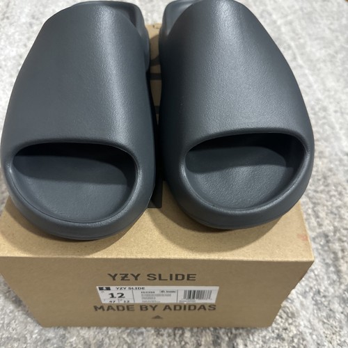 Size 12   YZY SLIDE ‘Slate Grey’   Adidas Yeezy Slide   ID2350 AUTHENTIC