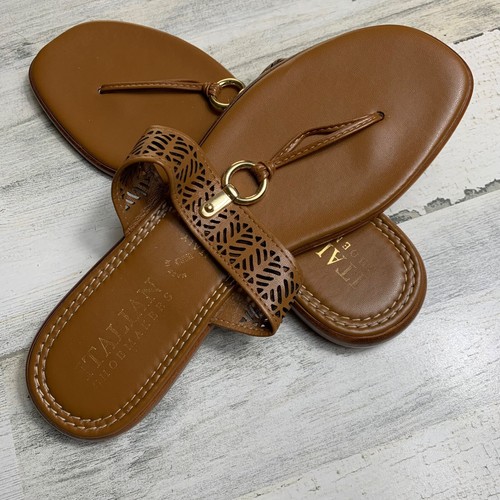 SCARPA Scarpe basse sandalo donna calzolaio italiano tanga made in Italy taglia 10