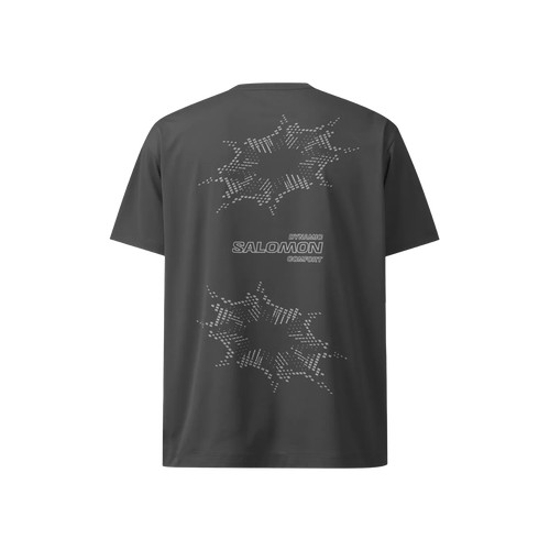 Salomon Dynamic Circle T Shirts Dark Charcoal