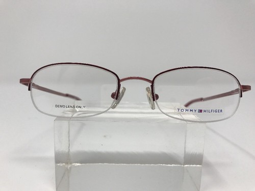 Tommy Hilfiger Eyeglasses TH3261 46 18 140 Half Rimless Metallic Pink 8206