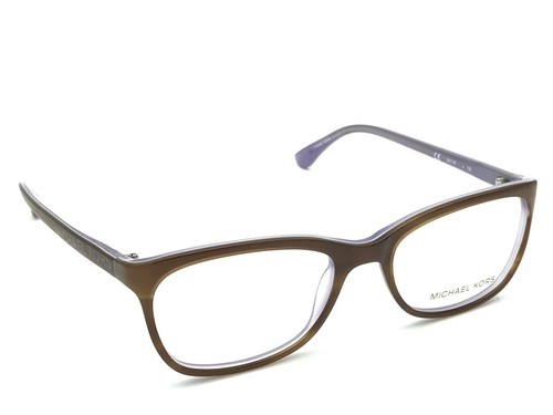 Michael Kors MK247 205 Women's Horn Rim Violet Square Eyeglasses Frame 54 18 135