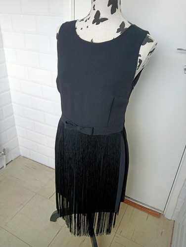 MOSCHINO 'CHEAP AND CHIC' AEFFE SPA COCKTAIL ELEGANTE NERO  ABITO DA FESTA