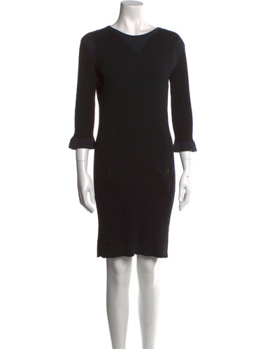 Abito Chanel nero MOLTO elasticizzato    taglia FR 42 (US 10)