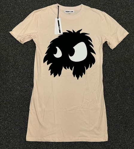 ALEXANDER MCQUEEN T shirt tunica MCQ Monster beige chiaro piccola