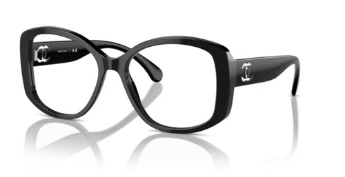 CHANEL EYEWEAR Chanel 3476 501 55 Black Eyeglasses CH3476