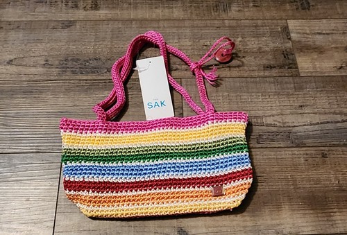 New With Tags The Sak Crochet Purse Rainbow. Box 26