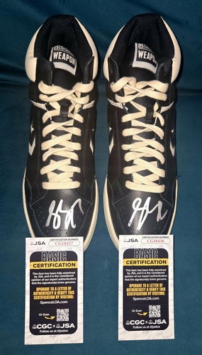 Shai Gilgeous Alexander Signed Converse Weapon Mid Shoes Mens 11 In Person JSA
