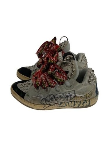 LANVIN Sneakers basse in pelle Cagliata 42 Bianco