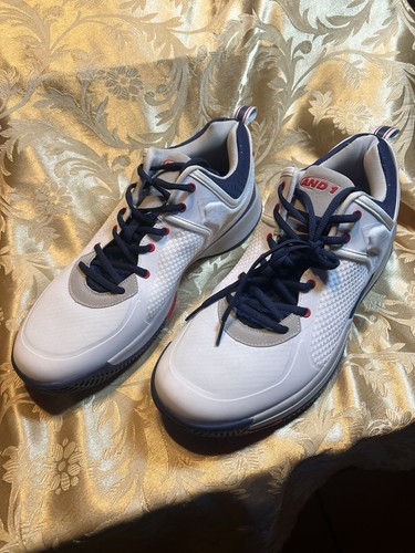 GREATS AND1 DELTA WHITE Basketball Sneakers Mens Sz 14 Pre owned but look great!