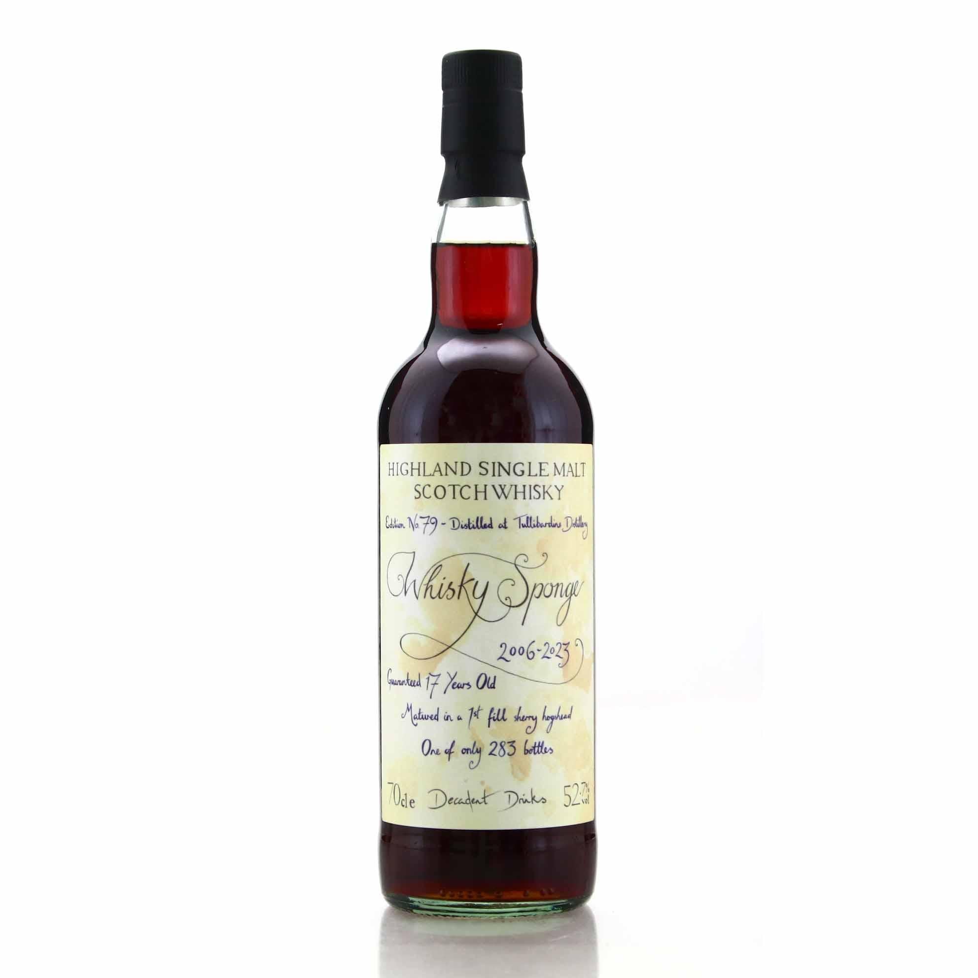 CONNECT LOGISTICS Whisky Sponge Edition No.79 Tullibardine 2006 17 Year Old 700ml