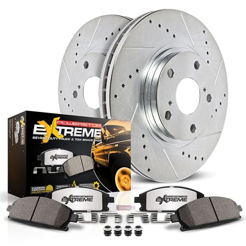 POWERSTOP Power Stop 22 24 Infiniti QX60 Front Z36 Truck & Tow Brake Kit