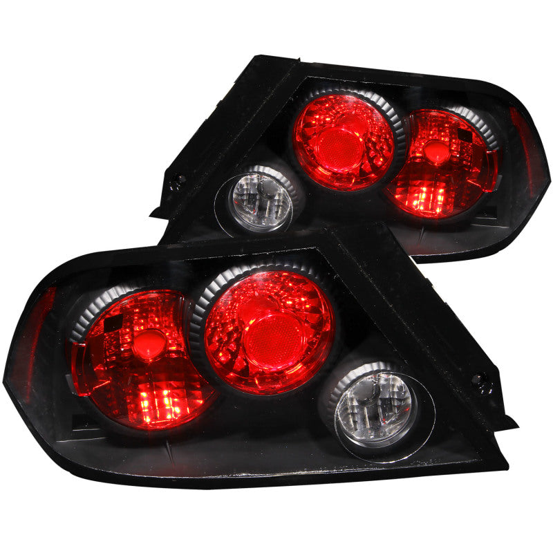 ANZO 2002 2003 Mitsubishi Lancer Taillights Black