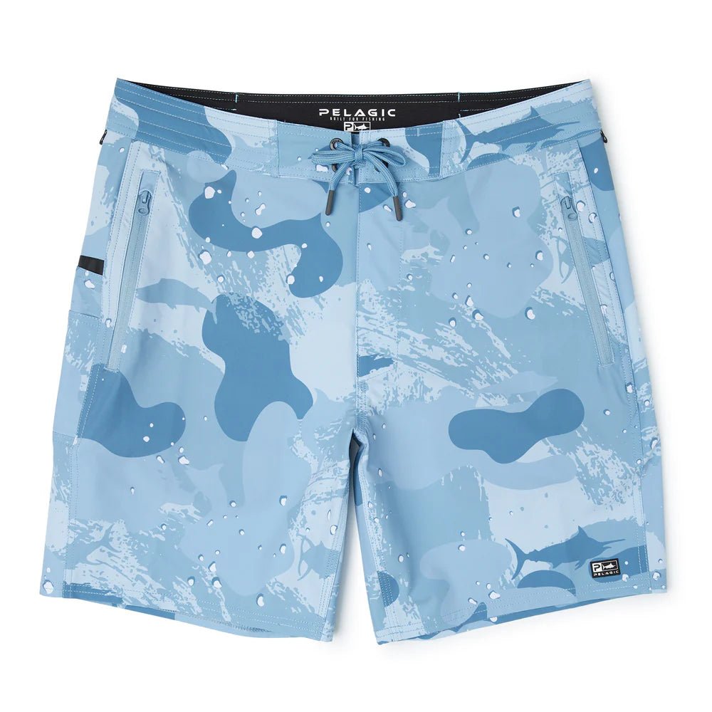 PELAGIC GEAR MENS Pelagic Men's Leaderman Boardshorts 18"   Slate Camo