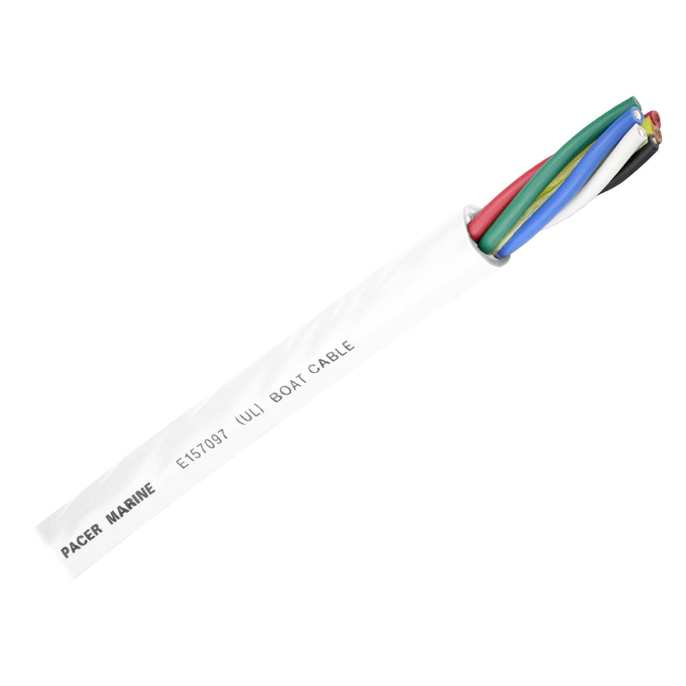 PACER GROUP Pacer Round 6 Conductor Cable   By The Foot   16/6 AWG   Black, Brown, Red, Green, Blue White [WR16/6 FT]