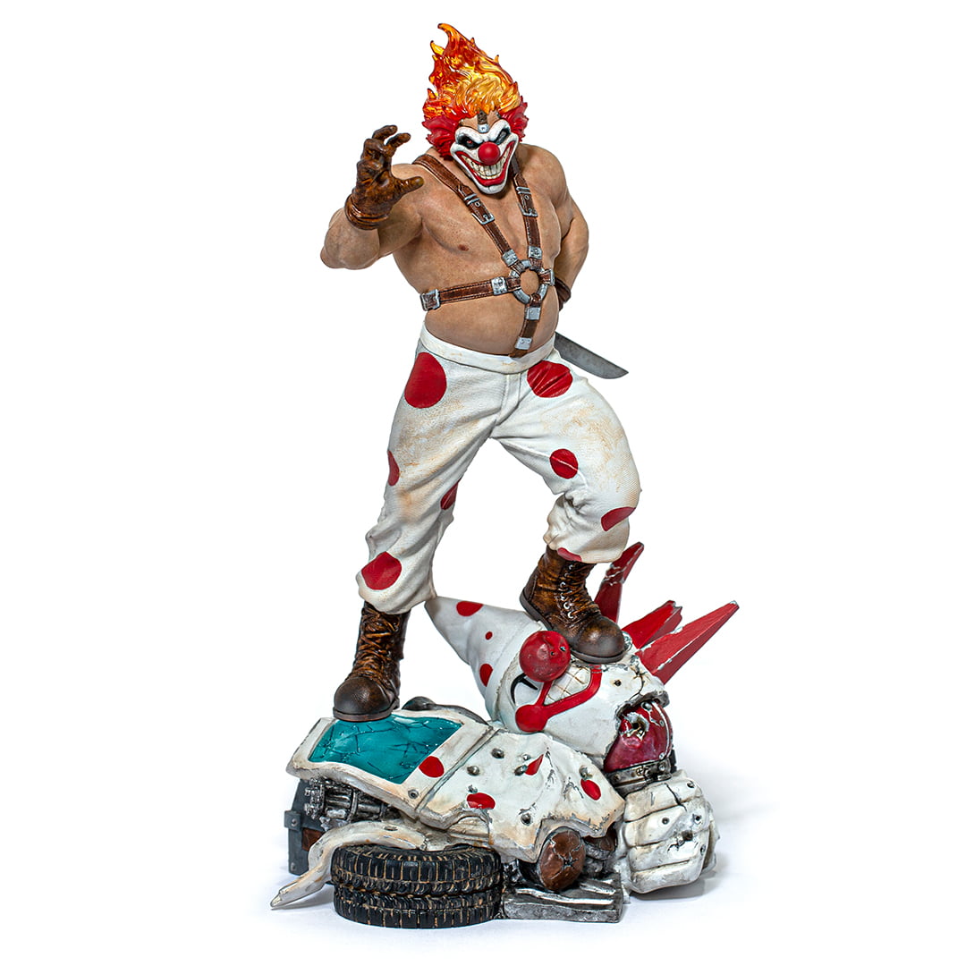 PAVILION VENDOR Iron Studios Sweet Tooth / Needles Kane Twisted Metal 1/10 Scale Figure