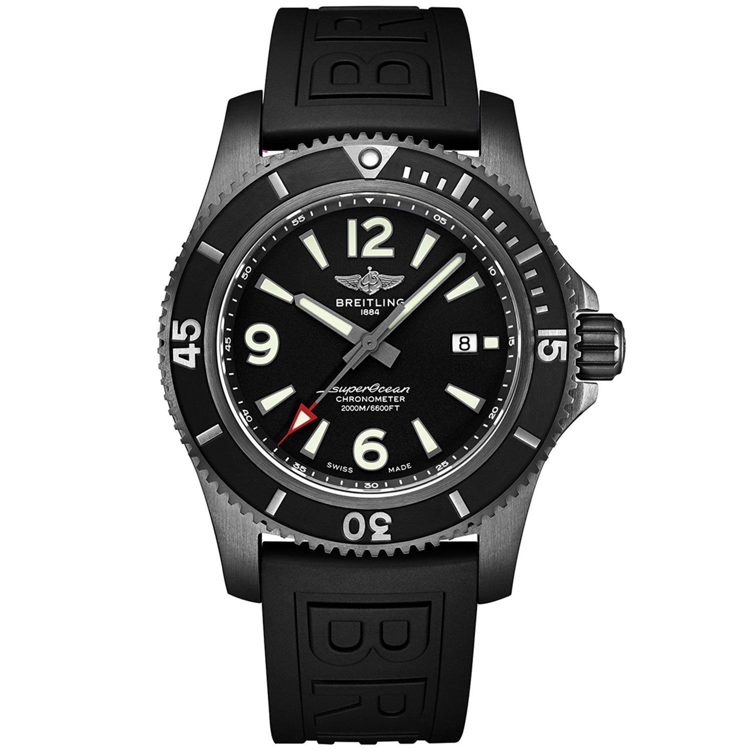 2355 Breitling Men's Superocean Black Dial Watch