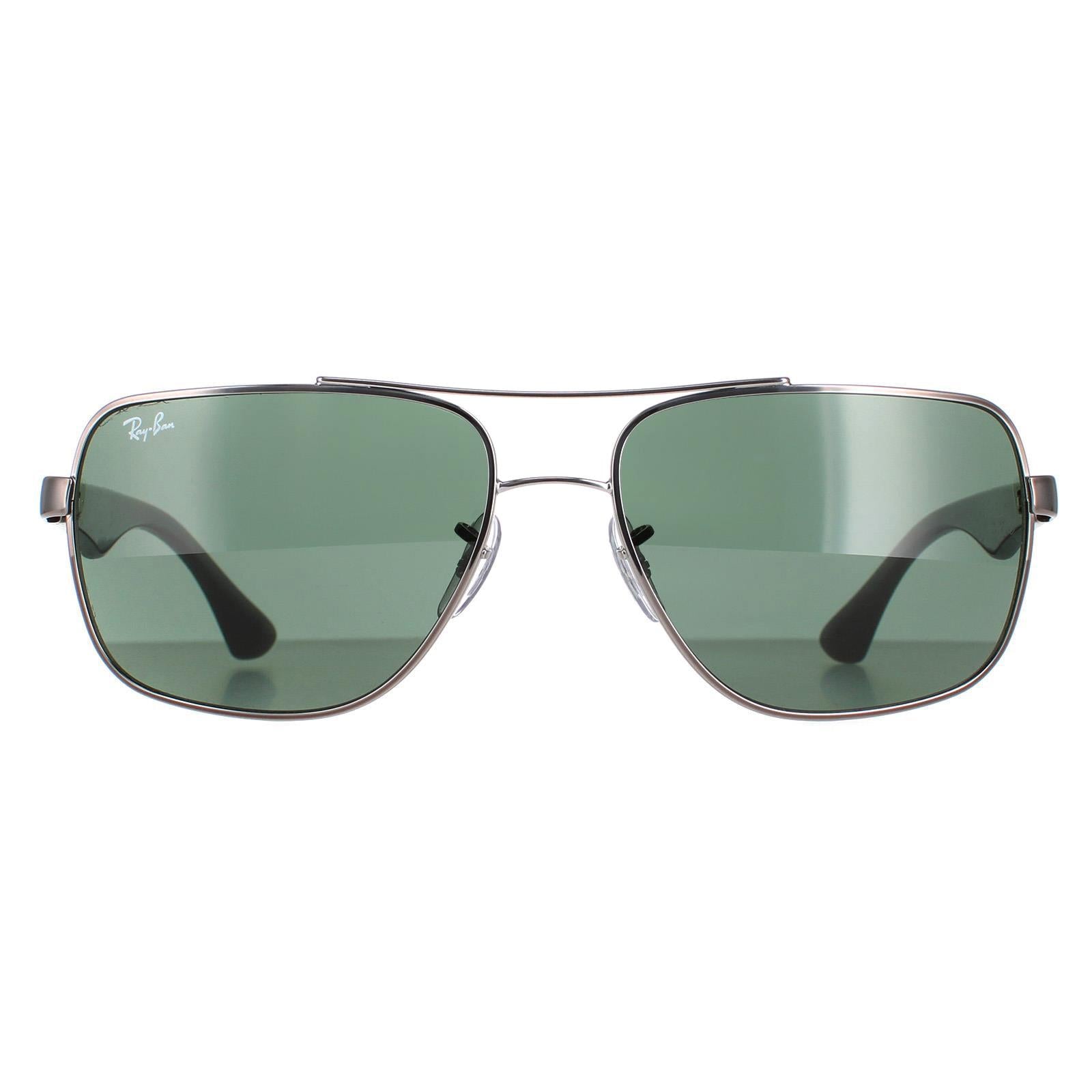 Ray Ban Sunglasses RB3483 004/71 Gunmetal  Dark Green