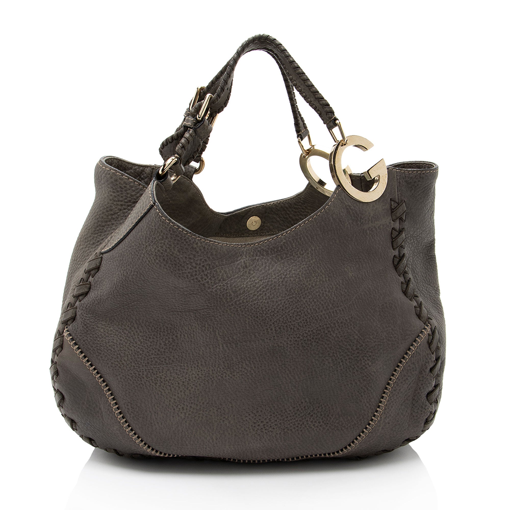 2869 Gucci Leather Charlotte Medium Shoulder Bag