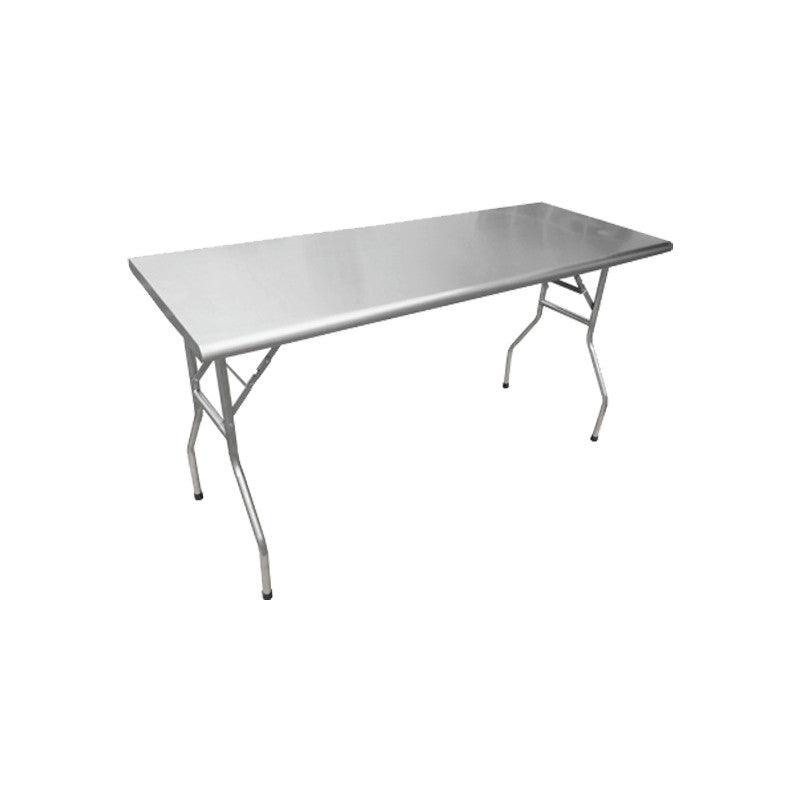 Nella Stainless Steel Folding Table   30" x 60"   41232