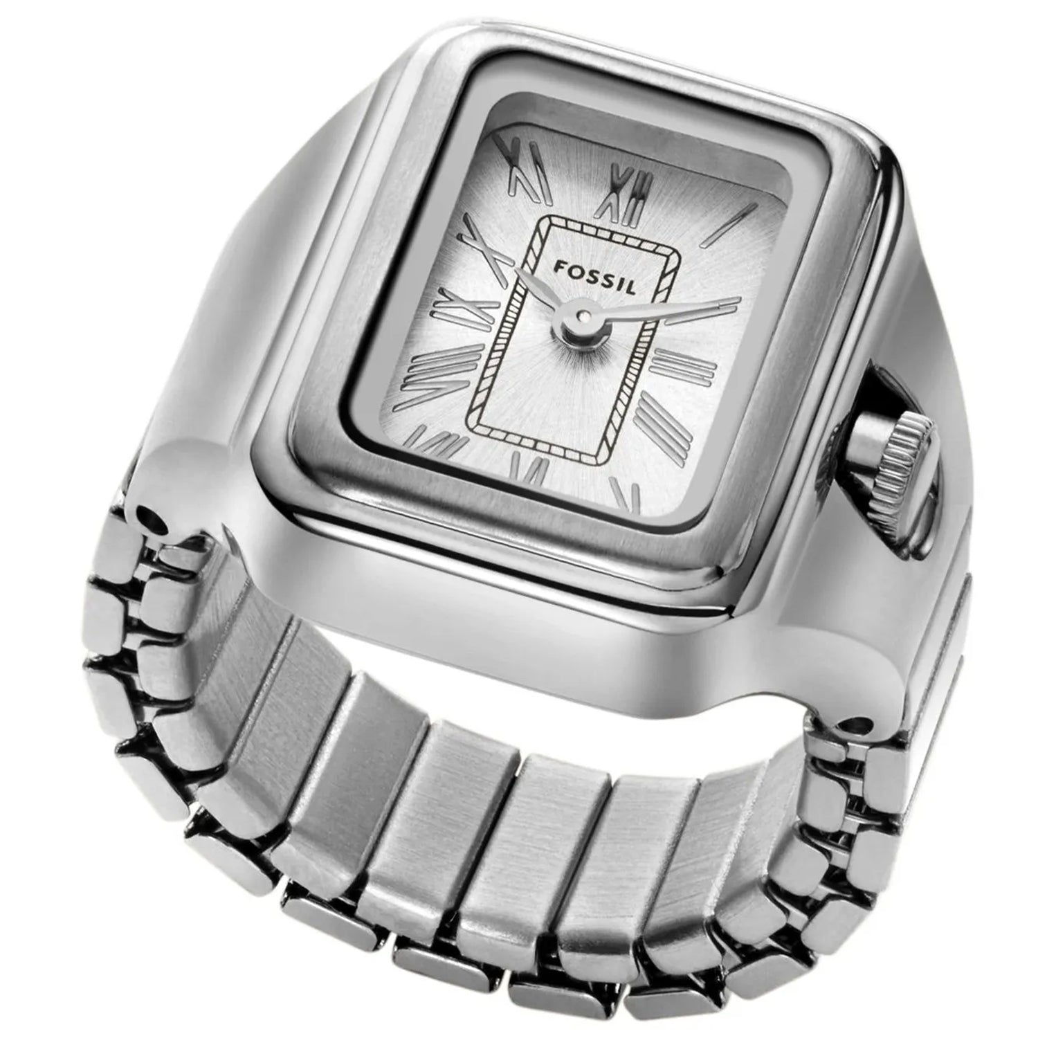 2355 Fossil Women's Raquel Watch Ring Silver Dial Watch