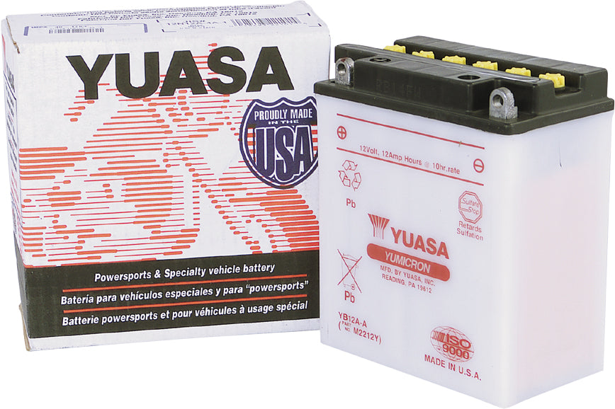YUASA YUAM2212Y Battery YB12A A Conventional   High Cranking Power