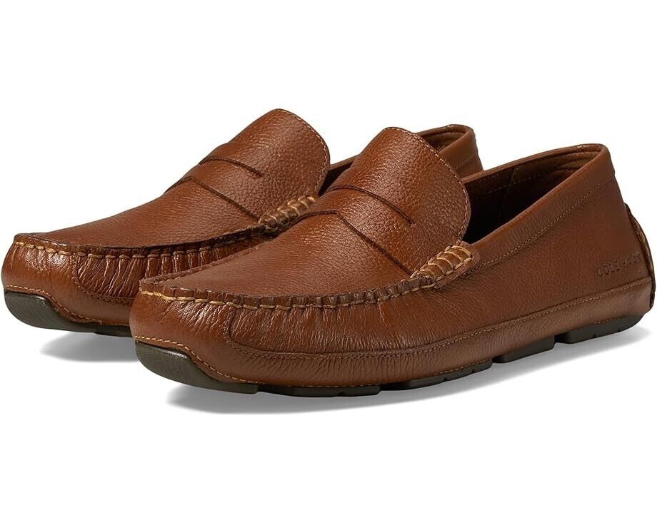 2718 Cole Haan Wyatt Penny Driver Loafer Men's 8.5 Brown Slip On Casual Shoes RHS2173