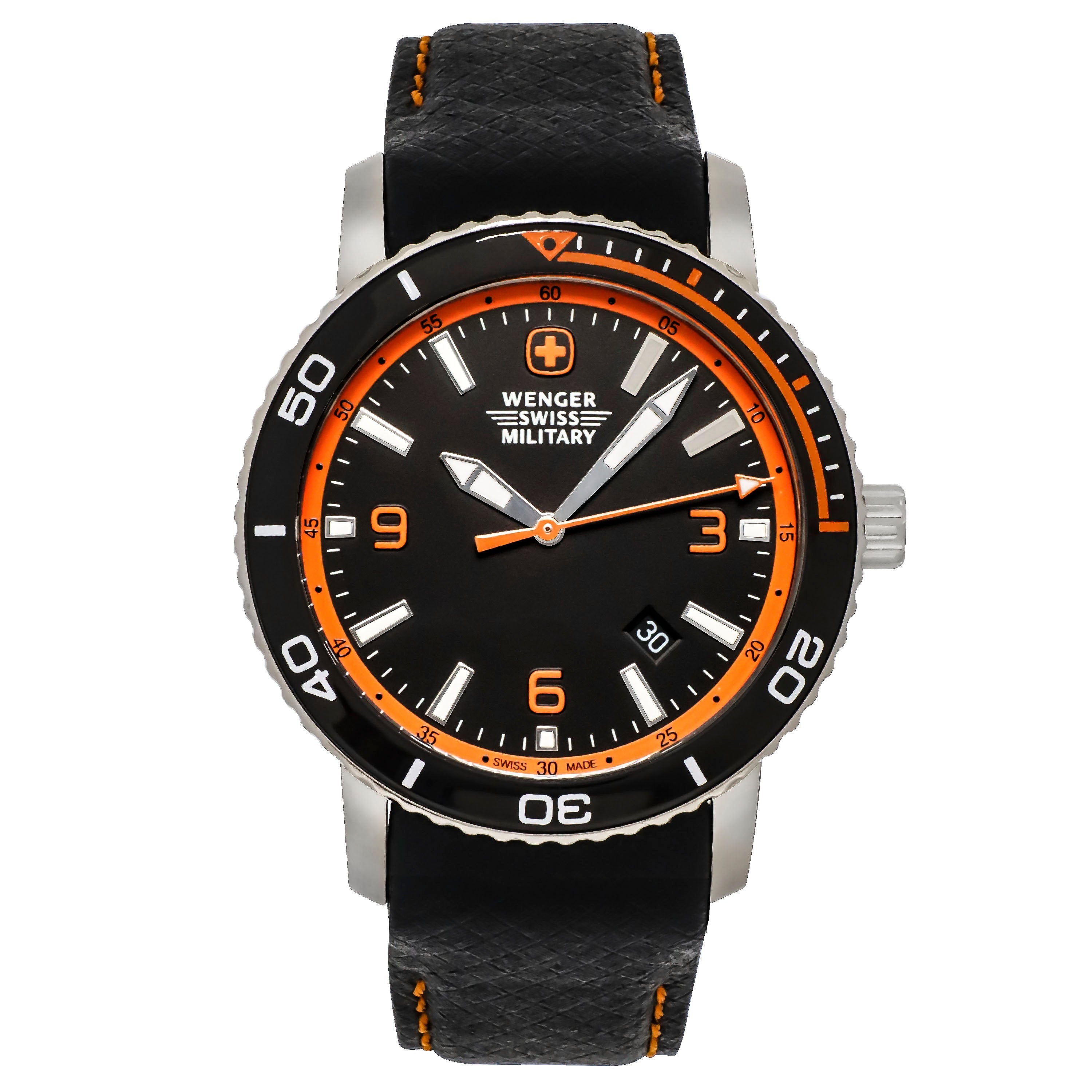 2507 WENGER SWISS ARMY Men's Roadster 43mm Watch & Flashlight 01.1841.201C.FL
