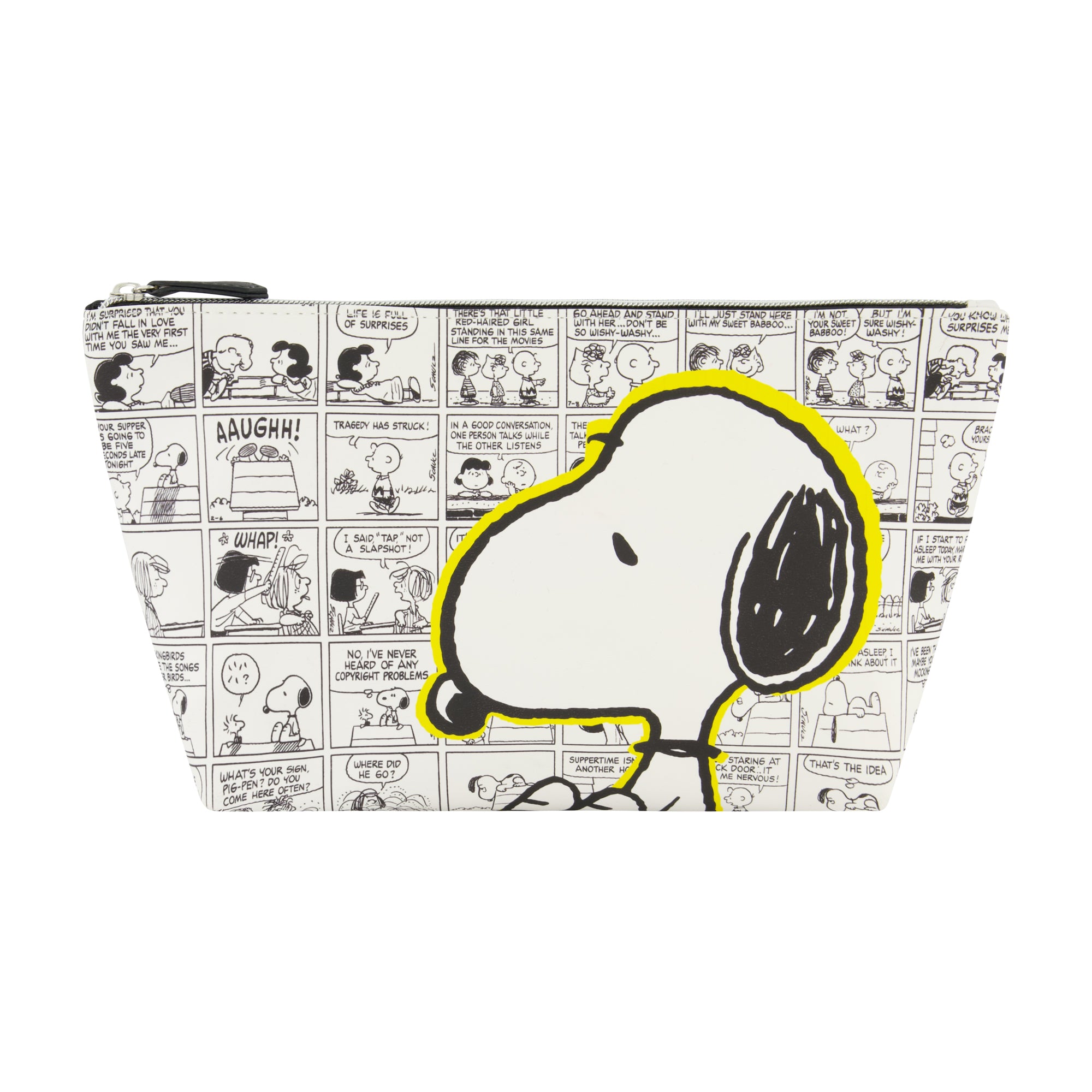 2324 Peanuts Snoopy Comic Strip Trapezoid Cosmetic Travel Bag