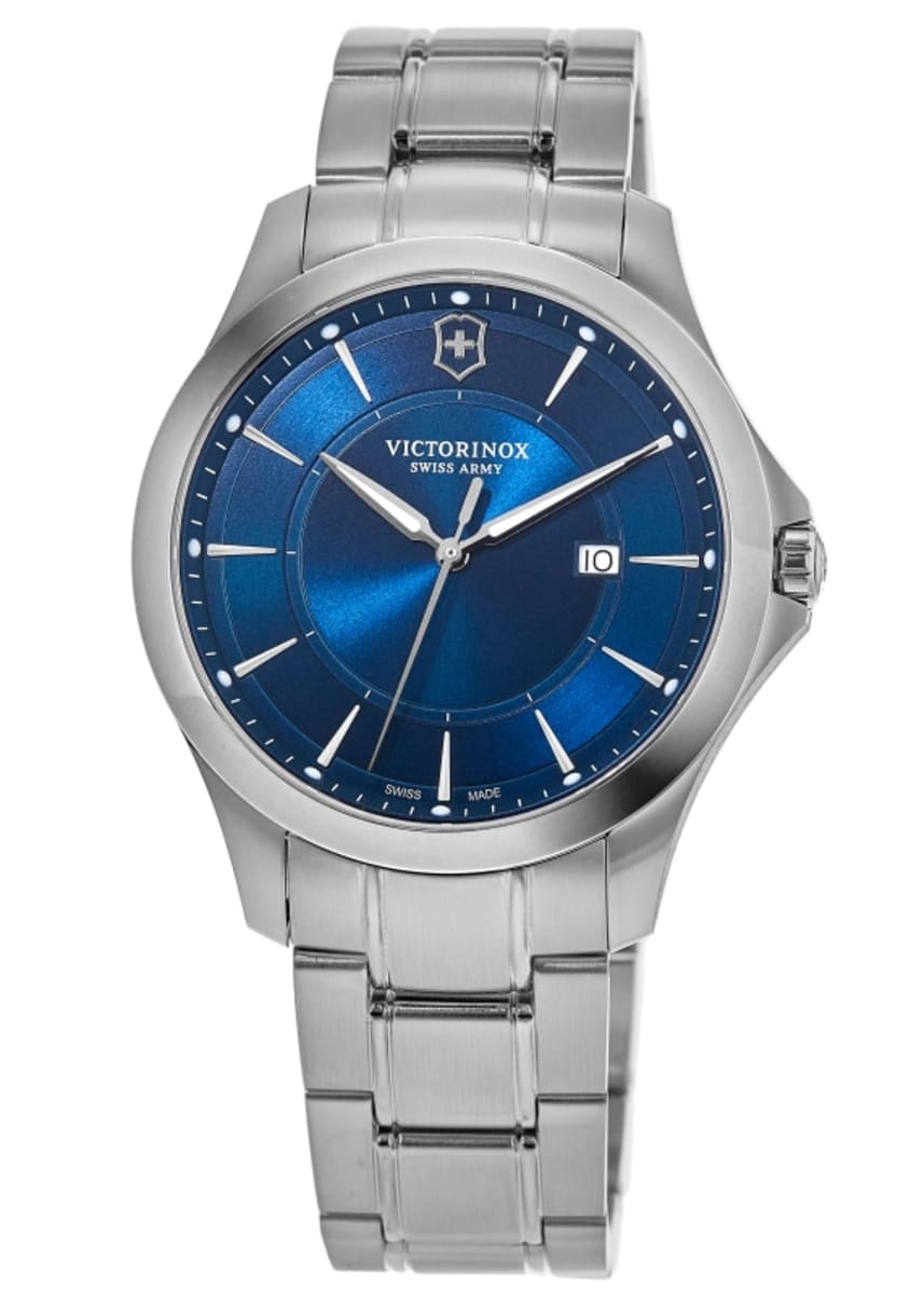2818 Victorinox Swiss Army Alliance Quartz Blue Dial Steel Men's Watch 241910
