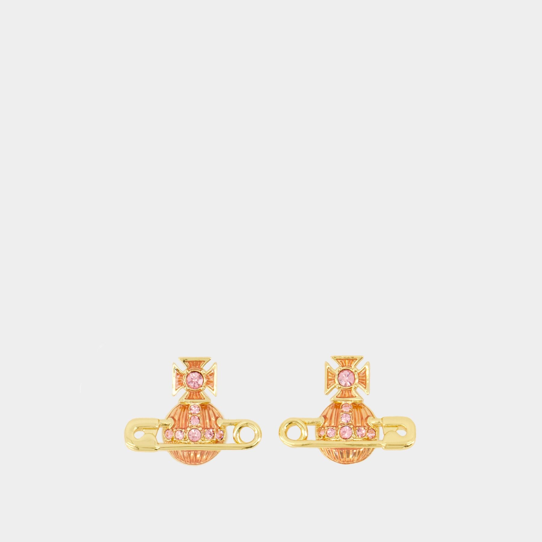 Boucles D'oreilles Kitty   Vivienne Westwood   Laiton   Doré