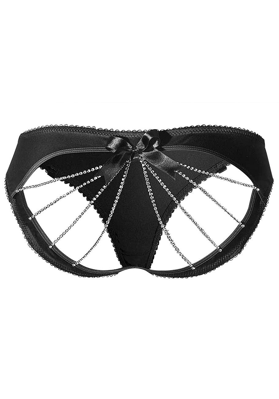 2754 LASCANA Women's Chain Open Back Panty