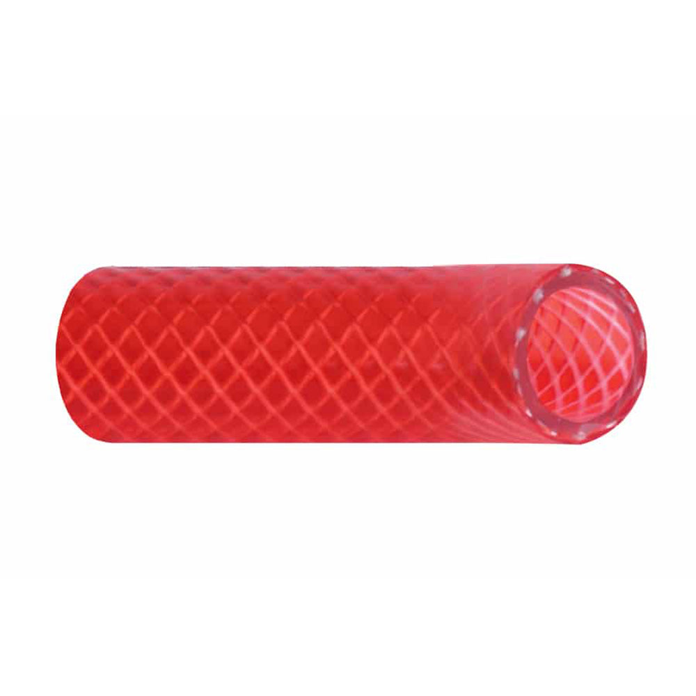 Trident Marine 3/4" x 50 Boxed Reinforced PVC (FDA) Hot Water Feed Line Hose   Drinking Water Safe   Translucent Red [166 0346]
