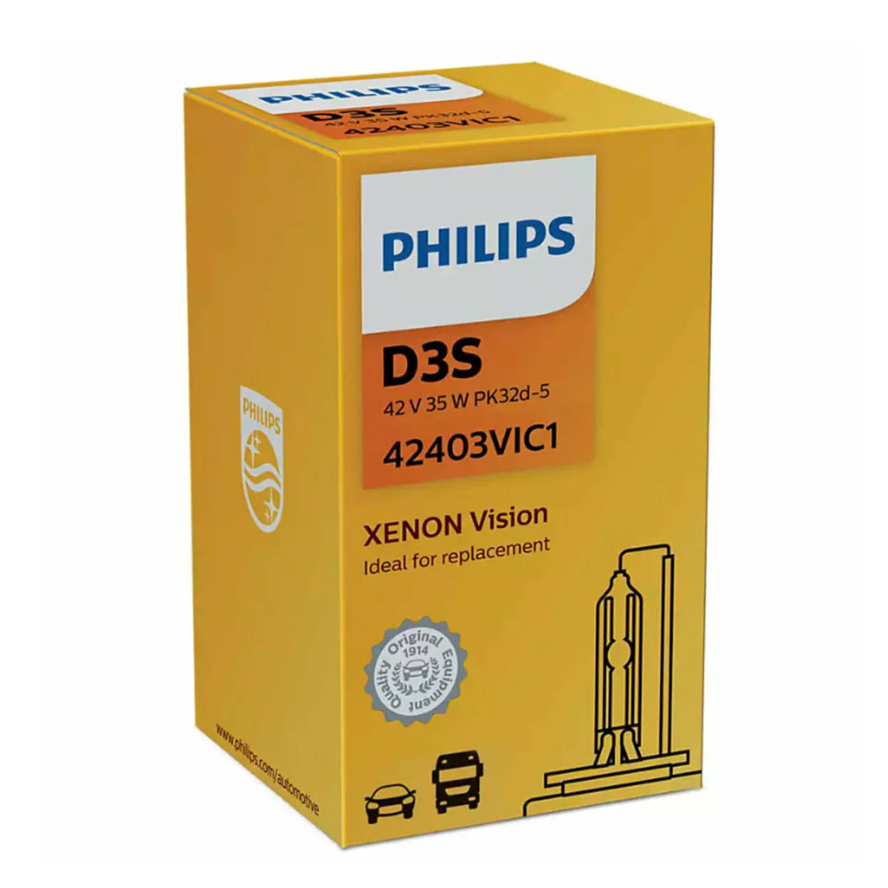 Philips Xenon standard D3S xenon bulb high quality OEM replacement   42403C1