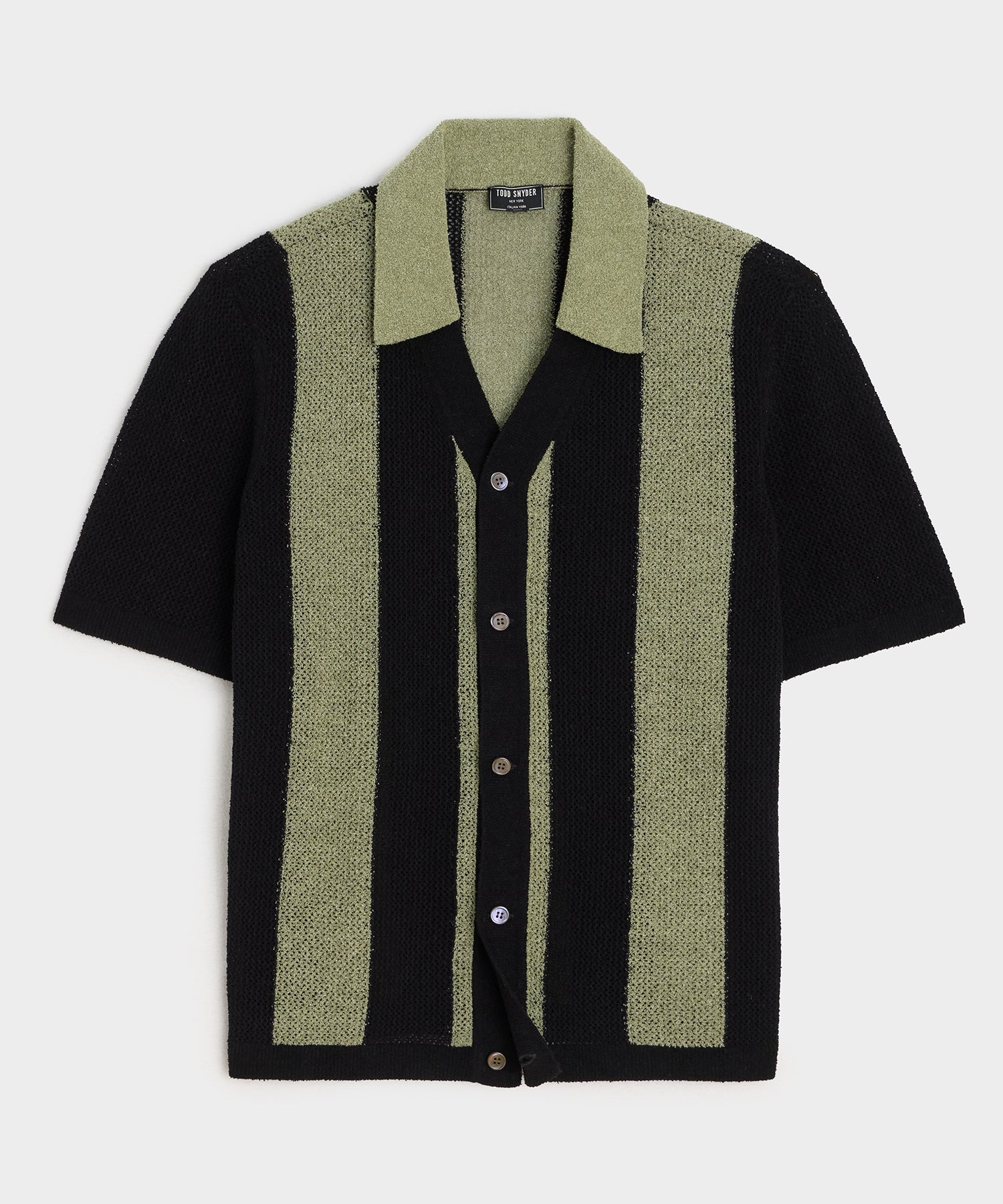 TODD SNYDER Cropped Boucle Sweater Polo