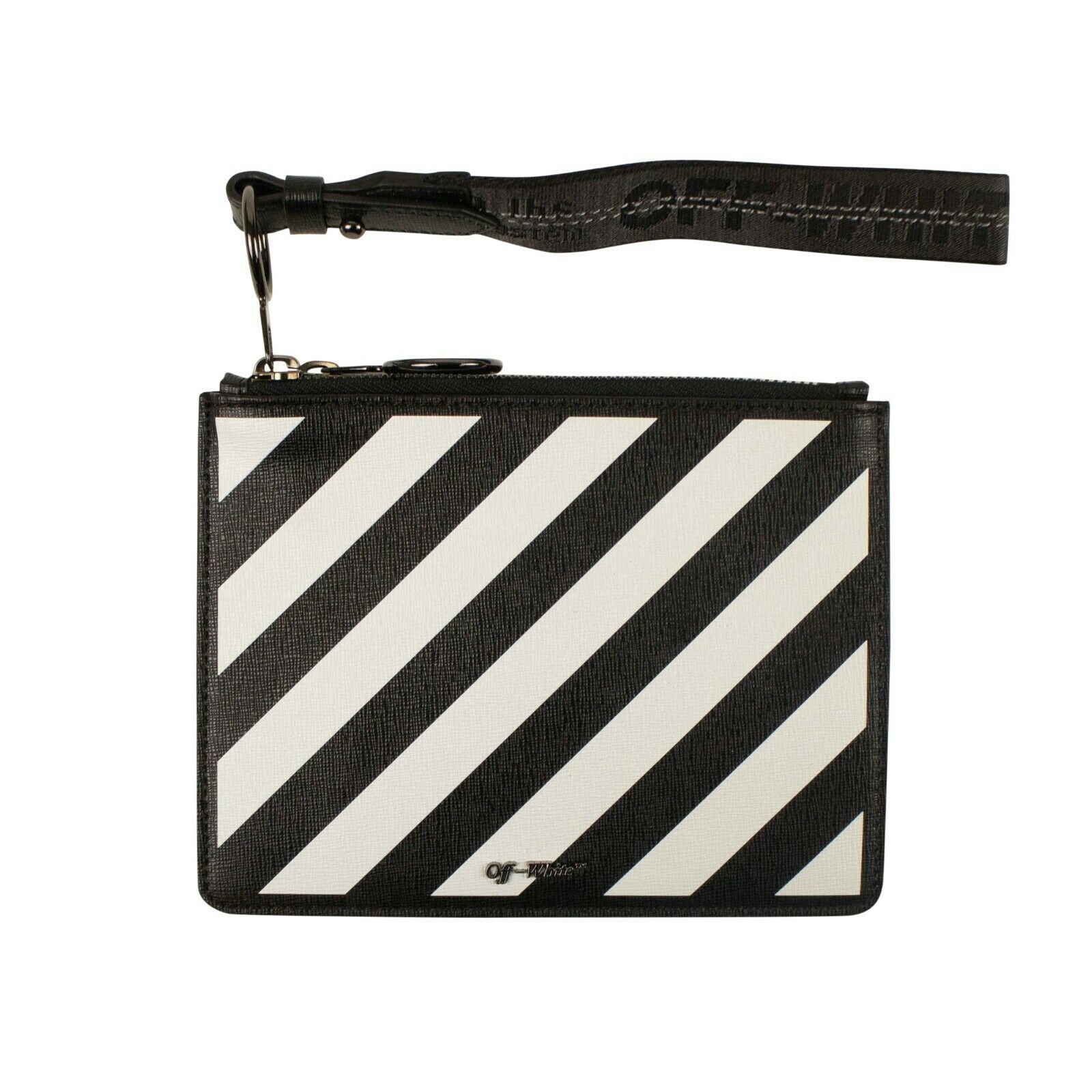 2514 Black Diag Stripe Pouch