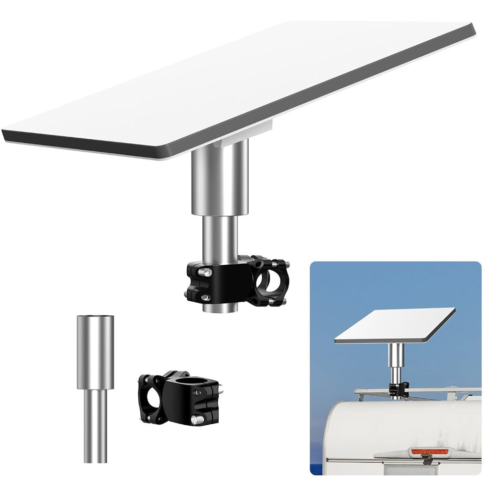 TESLAUNCH Round Tube Roof Rack Mount for Starlink Mini – Fits All Cars