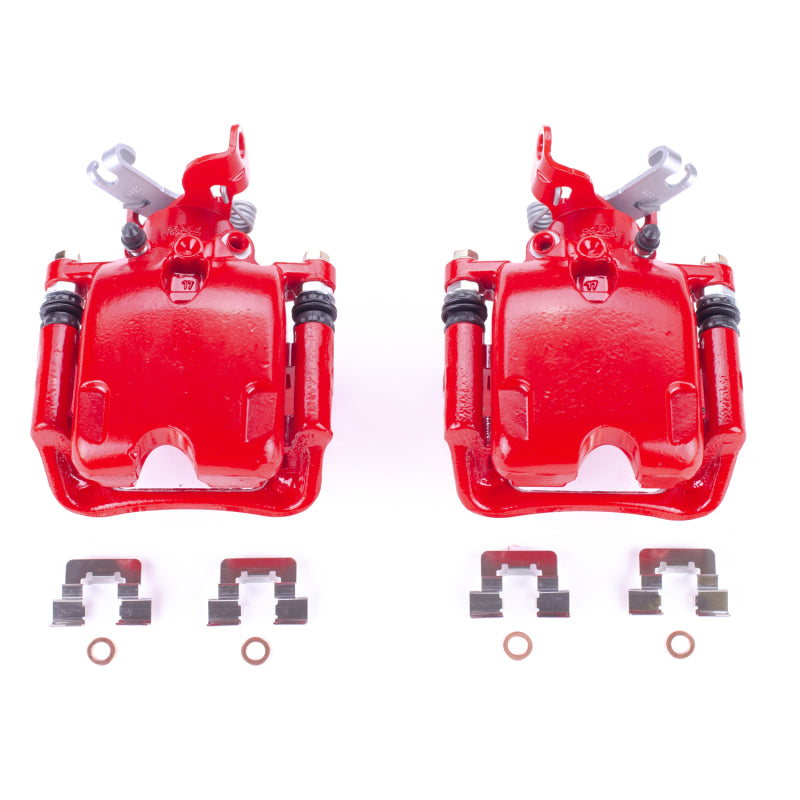 POWERSTOP Power Stop 10 16 Buick LaCrosse Rear Red Caliper   Pair w/Bracket