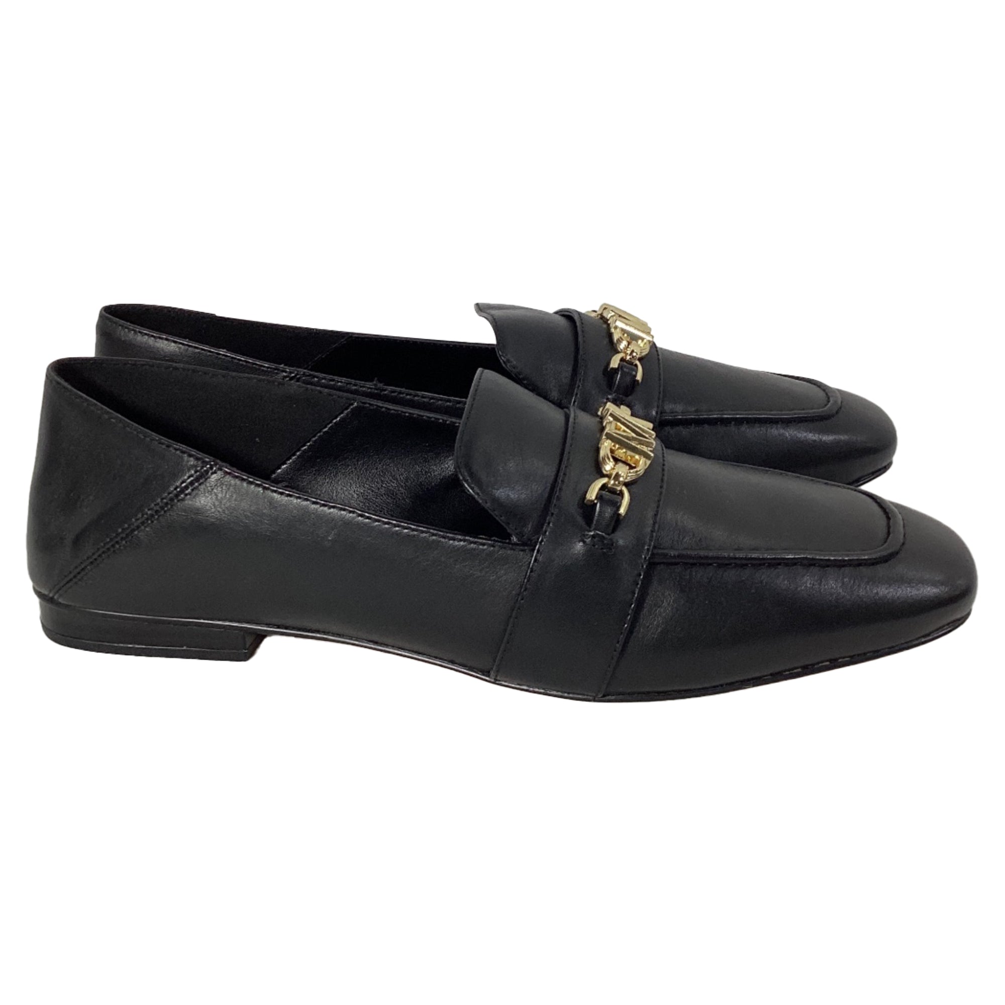 2604 Michael Kors Tiffanie Loafer in Black Leather