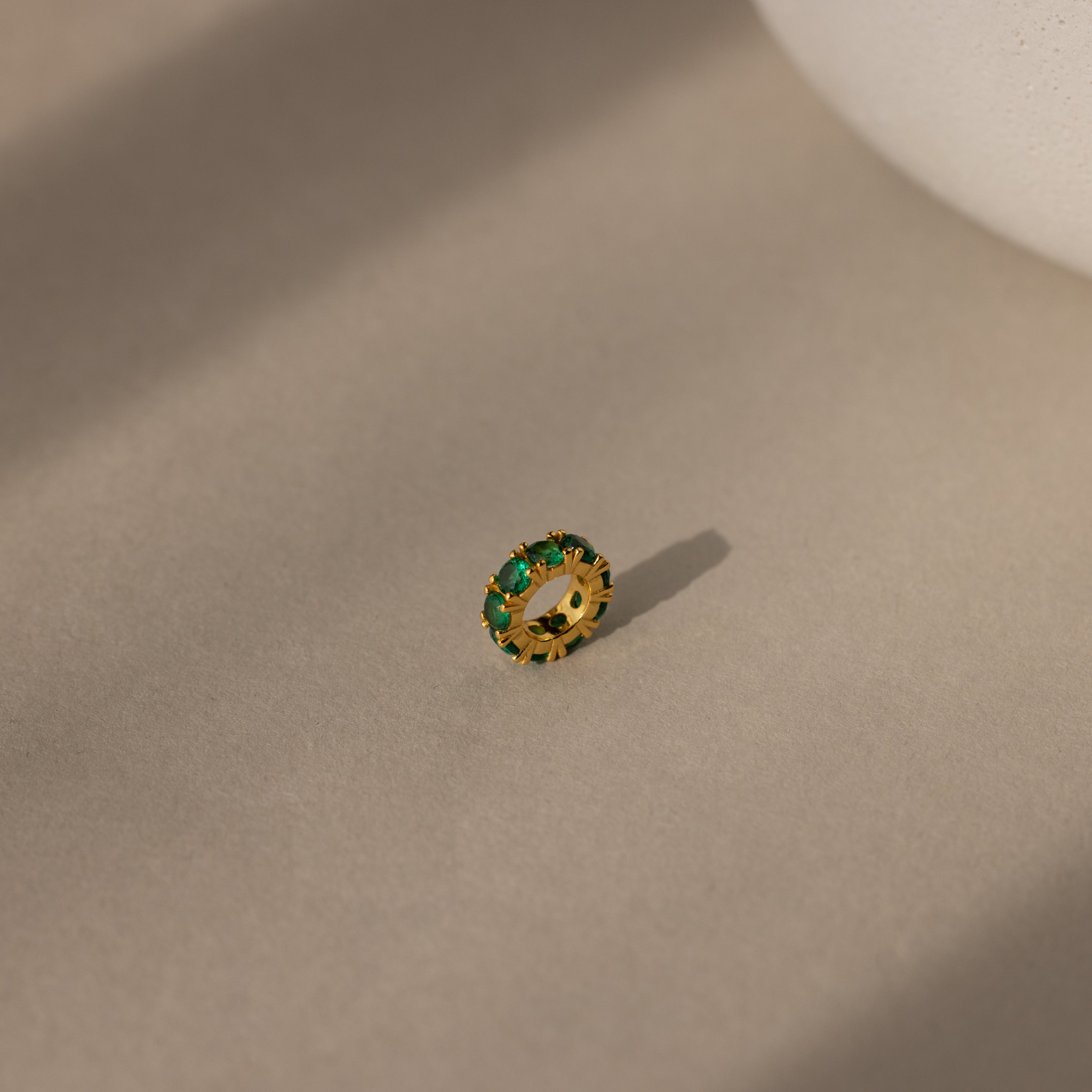 CAITLYN MINIMALIST Infinity Emerald Charm