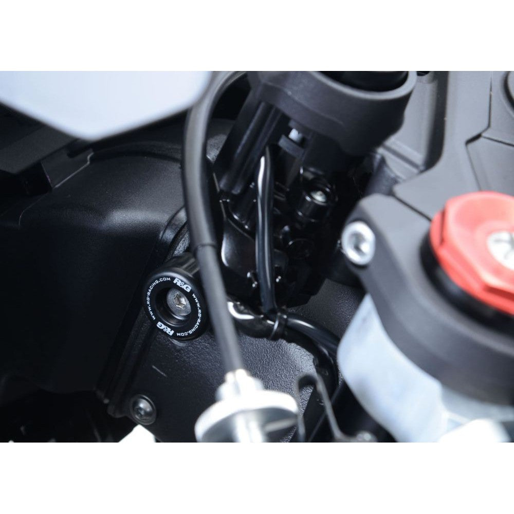R&G Racing Black Lockstop Savers For 2016 2019 Kawasaki Ninja ZX10R ZX1000