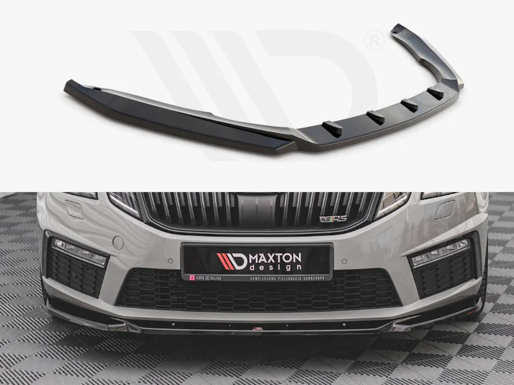 Maxton Design Front Splitter V.3 Skoda Octavia RS MK3 Facelift 16 19