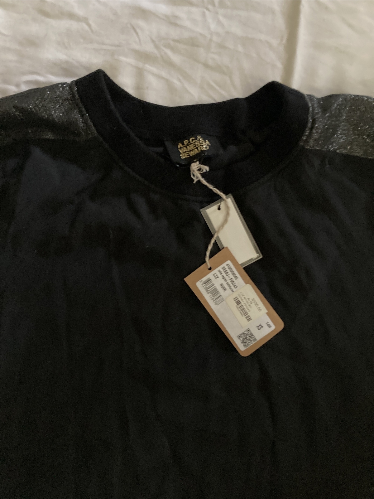 A.P.C. APC Vanessa Seward Sz XS Black Silk Dress NWT