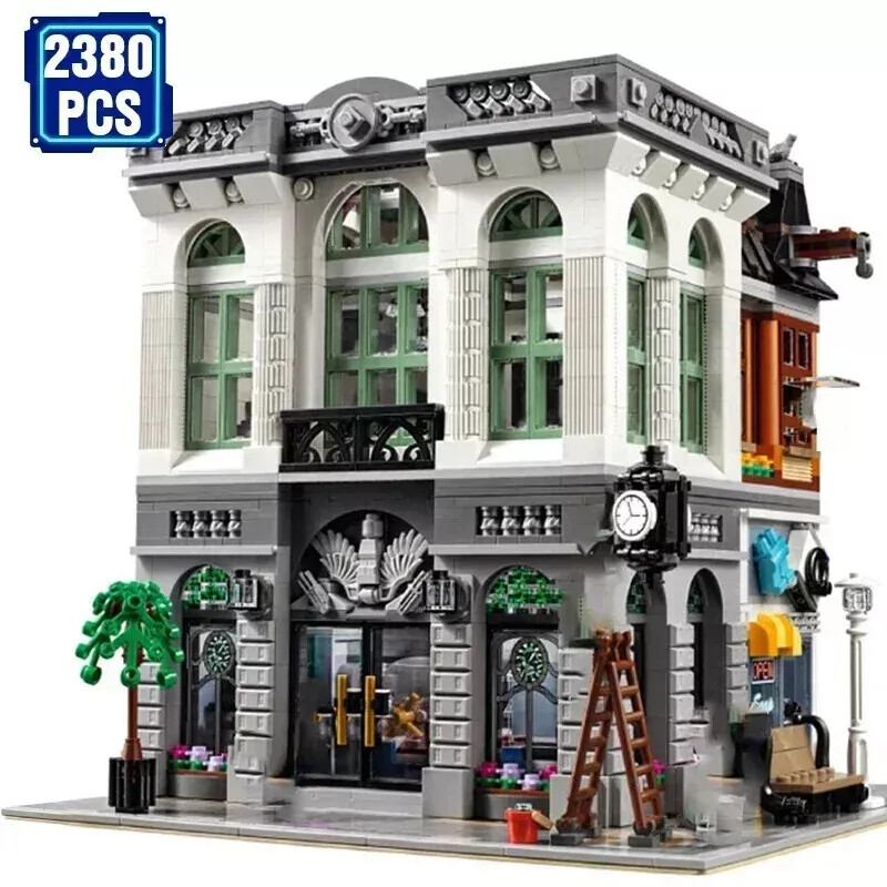 2380PCS Brick Bank Kit Building Block Expert Assembly Compatible With 10251