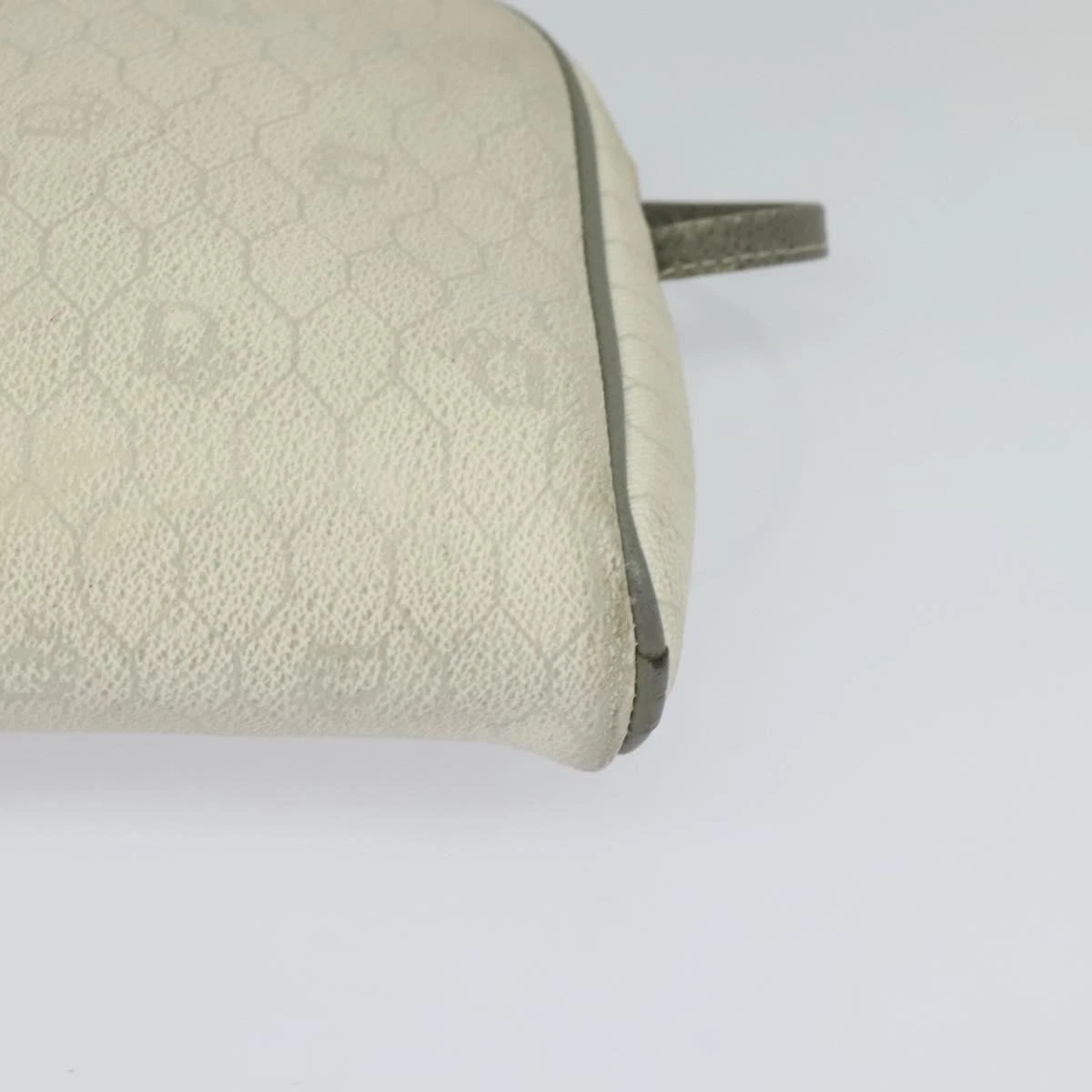 Borsa a tracolla Dior in tela bianca a nido d'ape autentica