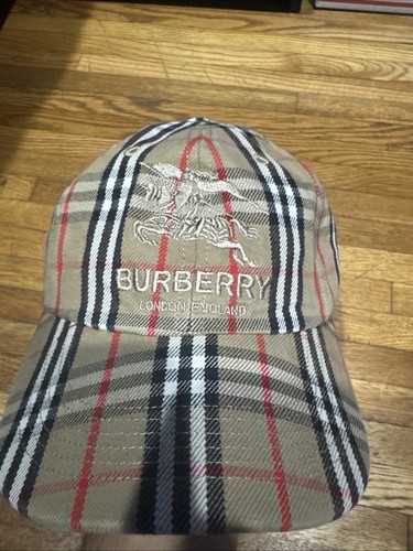 Supreme Burberry Denim 6 Panel Hat Beige